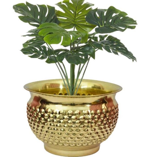 Brass Planter || Brass Plant Container || Brass Flower Pot || Table Top Planter Planter for Living room