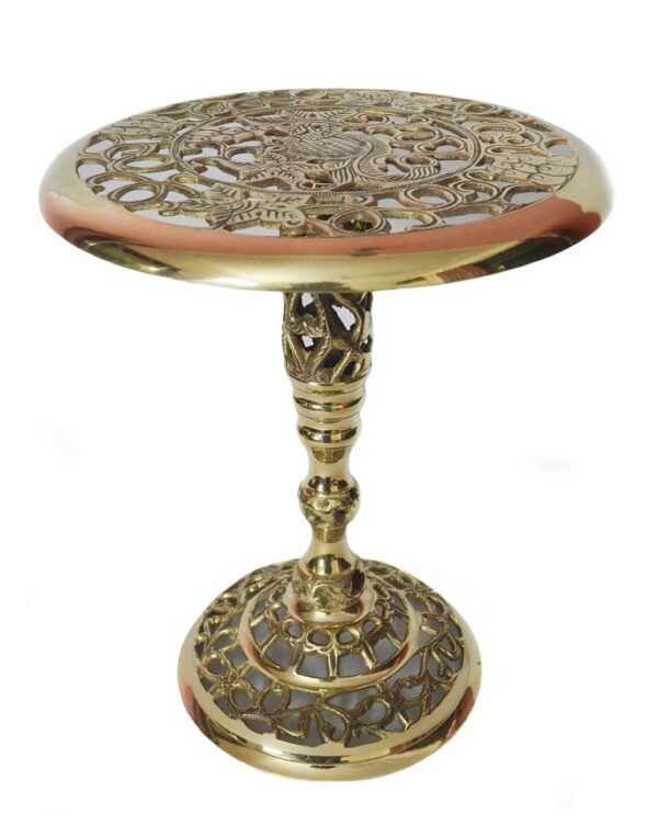 Brass Round Table || Side Table || Corner Table with Lacquer Finish/Polish