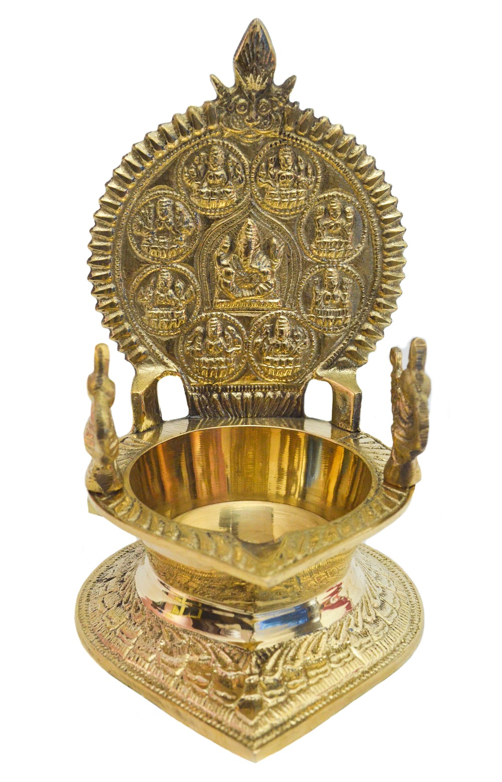 Mahabharat Diya Kuthu Vilakku Brass Oil Lamp Traditionally Designed Nakasi  With Annapakshi/peacock 