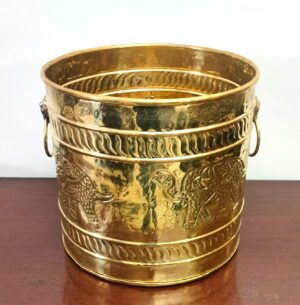 Planter, Brass Planter, Metal Planter || Handcrafted Brass Elephant Design Planter || Plant Container || Flower Pot for Indoor & Outdoor