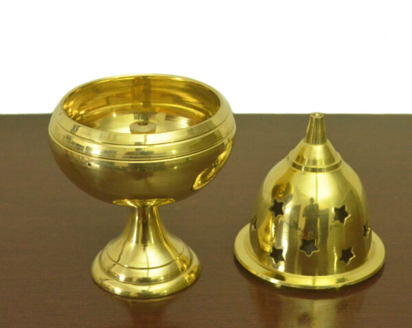 Brass Akhand Jyoti Diya, Brass Akhand Diya, Brass Deepak, Nandadeep, Brass Oil Lamp - Image 2