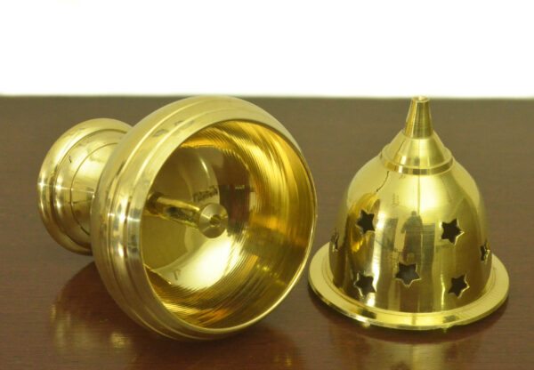 Brass Akhand Jyoti Diya, Brass Akhand Diya, Brass Deepak, Nandadeep, Brass Oil Lamp - Image 3