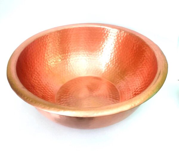 Pedicure Bowls || Copper Spa Pedicure Bath Bowl with Removable Foot Rest || Feet Warm Soaking Massage Tub || Spa Foot Bath Basin - Image 2