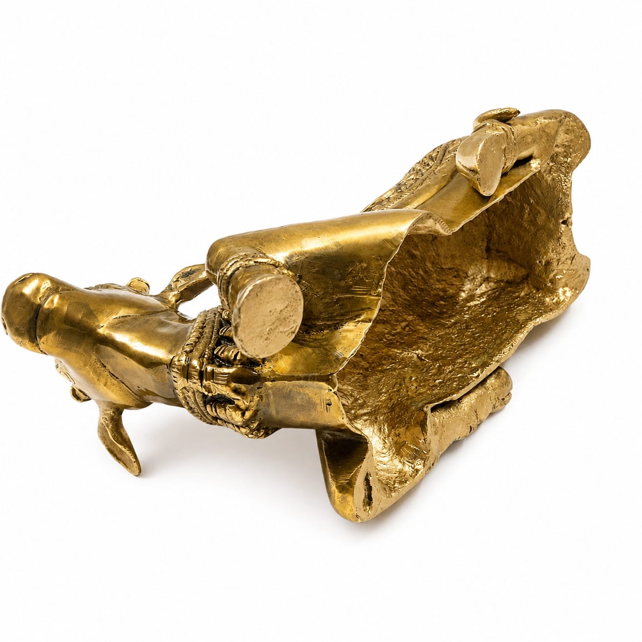 Antique Brass Nandi Bull Statue | Decorative Sacred Shiva Vahana Idol | Traditional Home & Temple Décor - Image 5