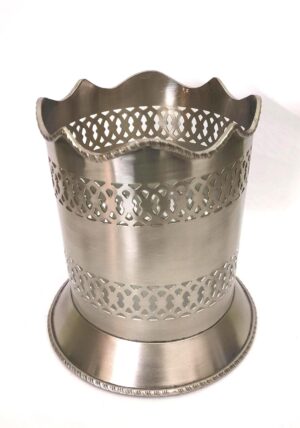 Elegant Silver Brass Wine Bottle Coaster | Brass Wine Holder – Wine Bottle Stand