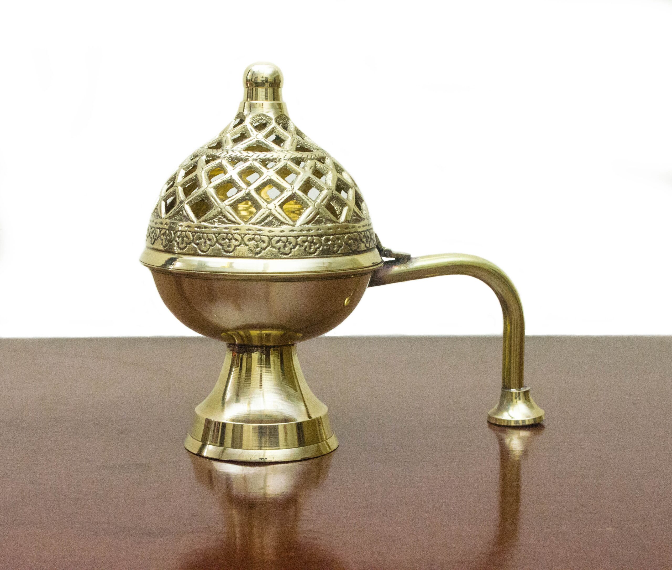 Dhoopdhani for Pooja | Brass Incense Burner with Handle | Dhoop Dani for Puja, Hawan Meditation