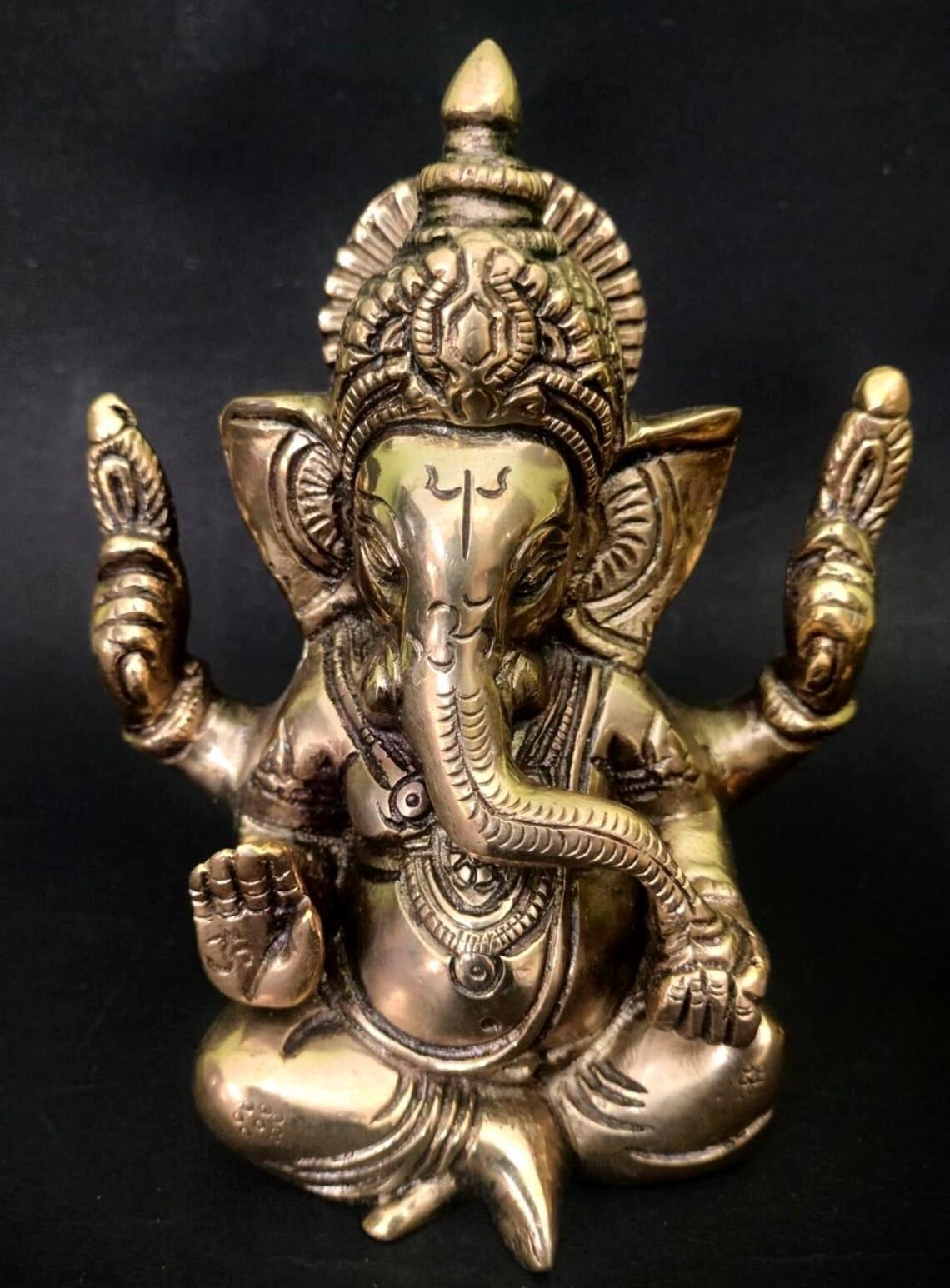 Lord Ganesha Statue | Antique Finish Ganesha Idol for Home Décor & Gifting
