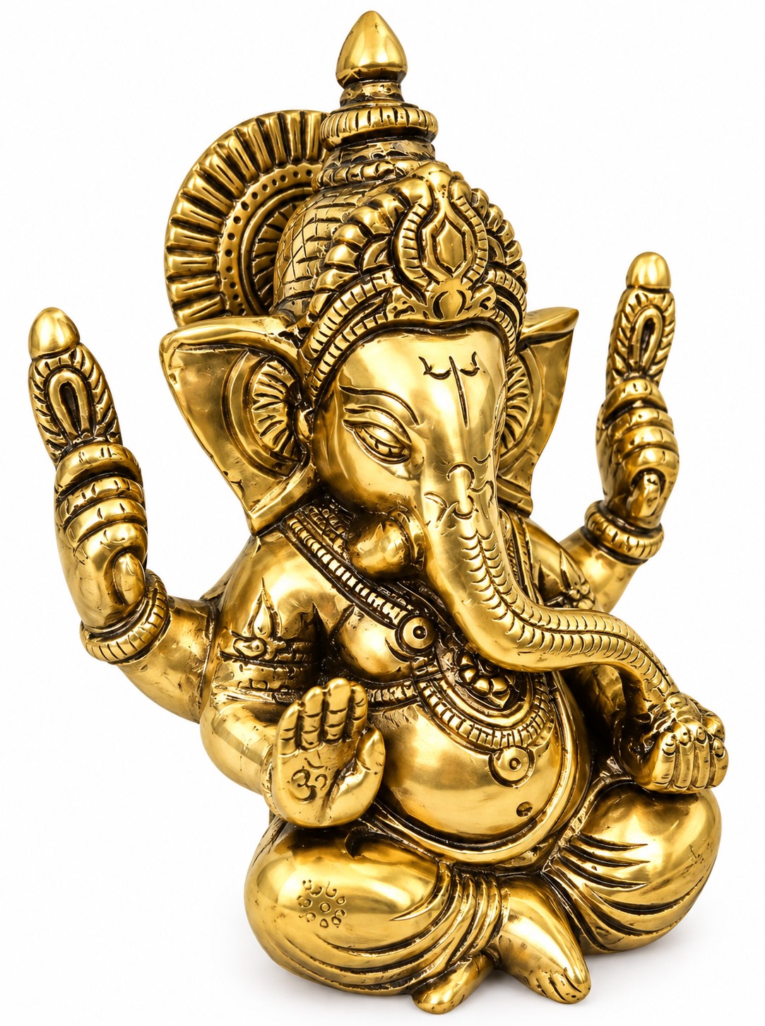 Lord Ganesha Statue | Antique Finish Ganesha Idol for Home Décor & Gifting - Image 3