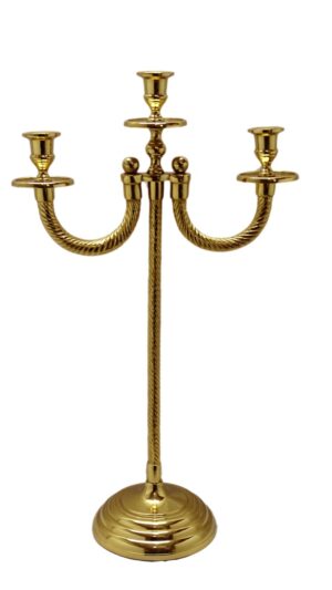 Golden Antique Finish Candelabra | Candle stand | Candle Holder- 23 inch tall