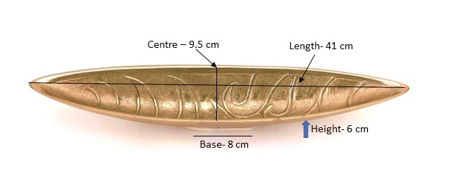 Metal Decorative Tray with Elegant Embossed Leaf Design & Gold Tabletop Accent - Image 2